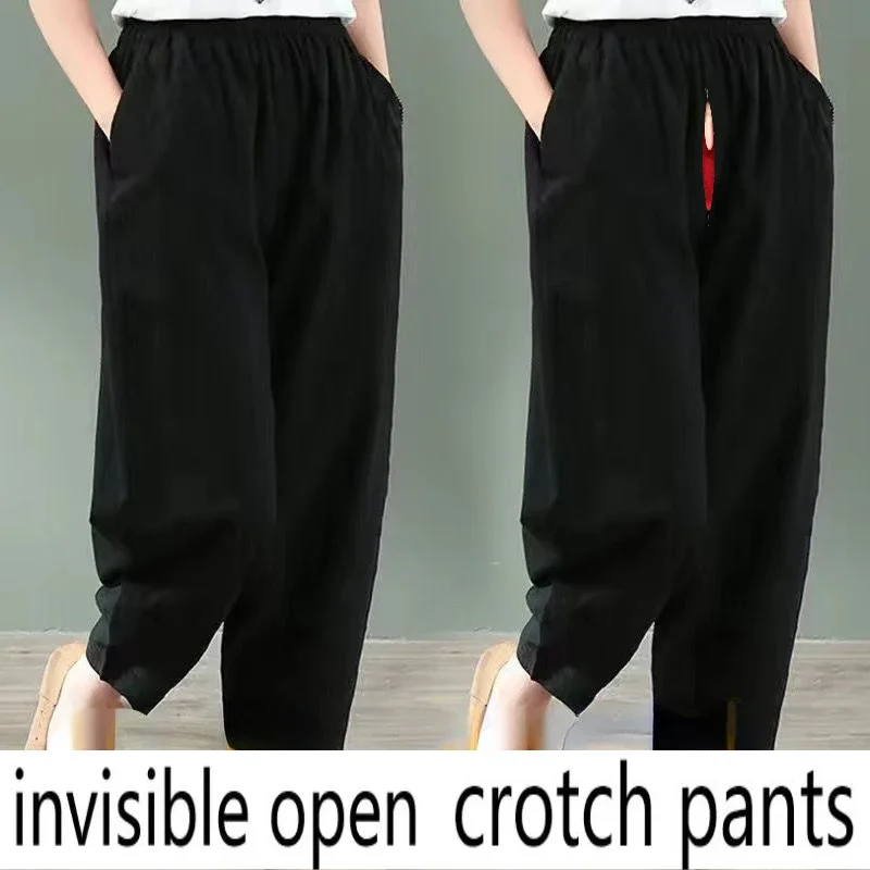 lnvisible open crotch pants give you an unpreced ented sexy experience baggy pants  pants  korean style streetwear women