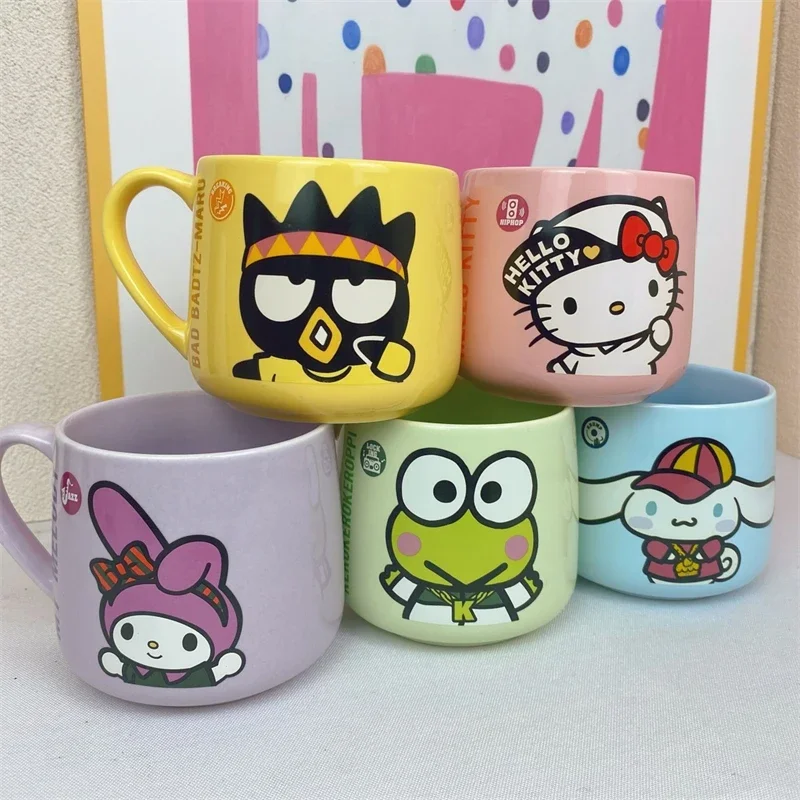 

Sanrio Kawaii Hello Kitty Mug Anime Kero Kero Keroppi High Temperature Resistance Home Office Drinking Cup Milk Cup Cute Gift