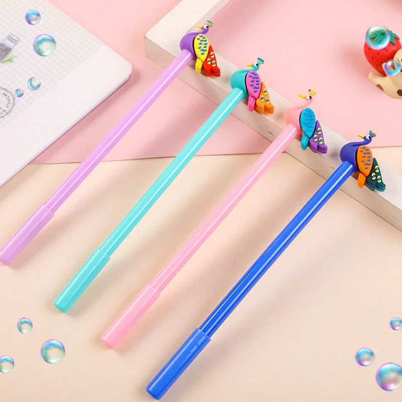 Wholesale Cute and Creative Cartoon Peacock Neutral Pen Animal Park Gel Pen Student Writing Stationery