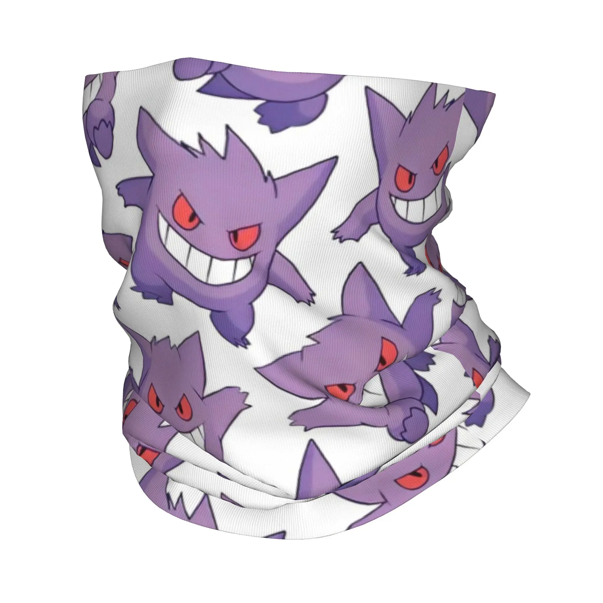 

2025 pokemoned pikachus Bandana Accessories Neck Cover Printed Wrap Scarf Warm Face Mask For Riding Breathable