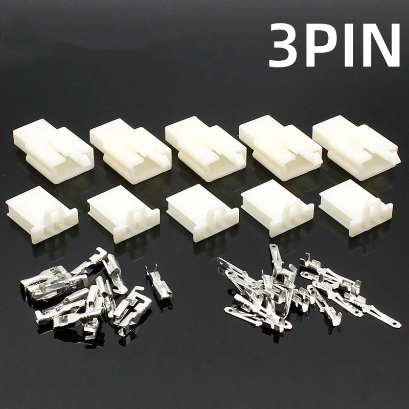 10 satz 2,8mm 3 pin Automotive 2,8 Elektrische draht Stecker Männlich Weiblich kabel terminal stecker Kits Motorrad ebike auto
