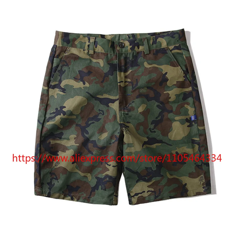 

High Street Hip-hop MADNESS Shorts Streetwear High Quality Loose Fit Casual Camouflage Shorts