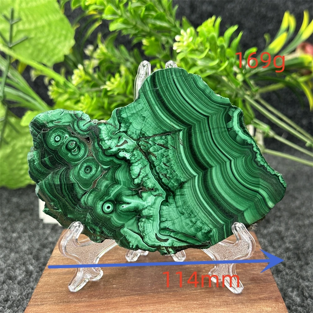 Cristallo di Malachite naturale grezzo affettato lucido guarigione gemma ardesia decorazioni per la casa meditazione energia spirituale Feng Shui