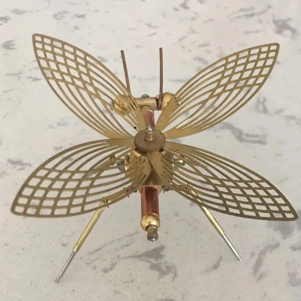 

Steampunk Machinery Insect Metal Imitation Butterfly Creative Adult Characteristic Handmade Gift Ornament Finished Product