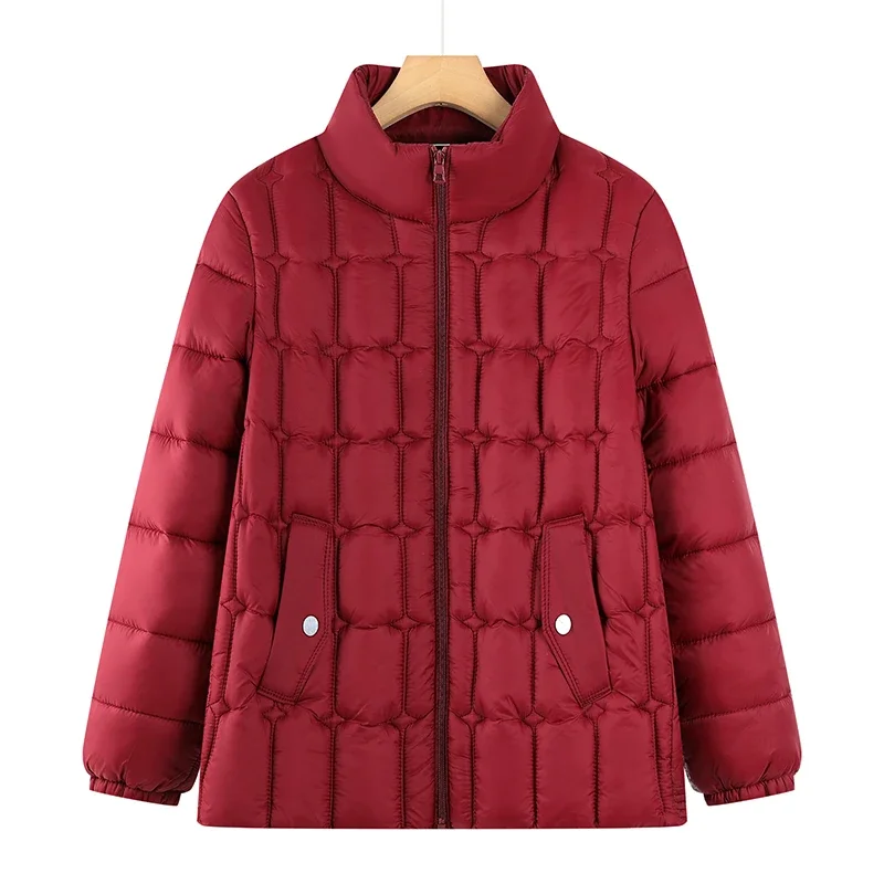 

Thickened Winter Cotton Jacket for Women Warm Loose Mom Clothes for Middle-Aged And Elderly Ladies Fashionable Winter Outerwear