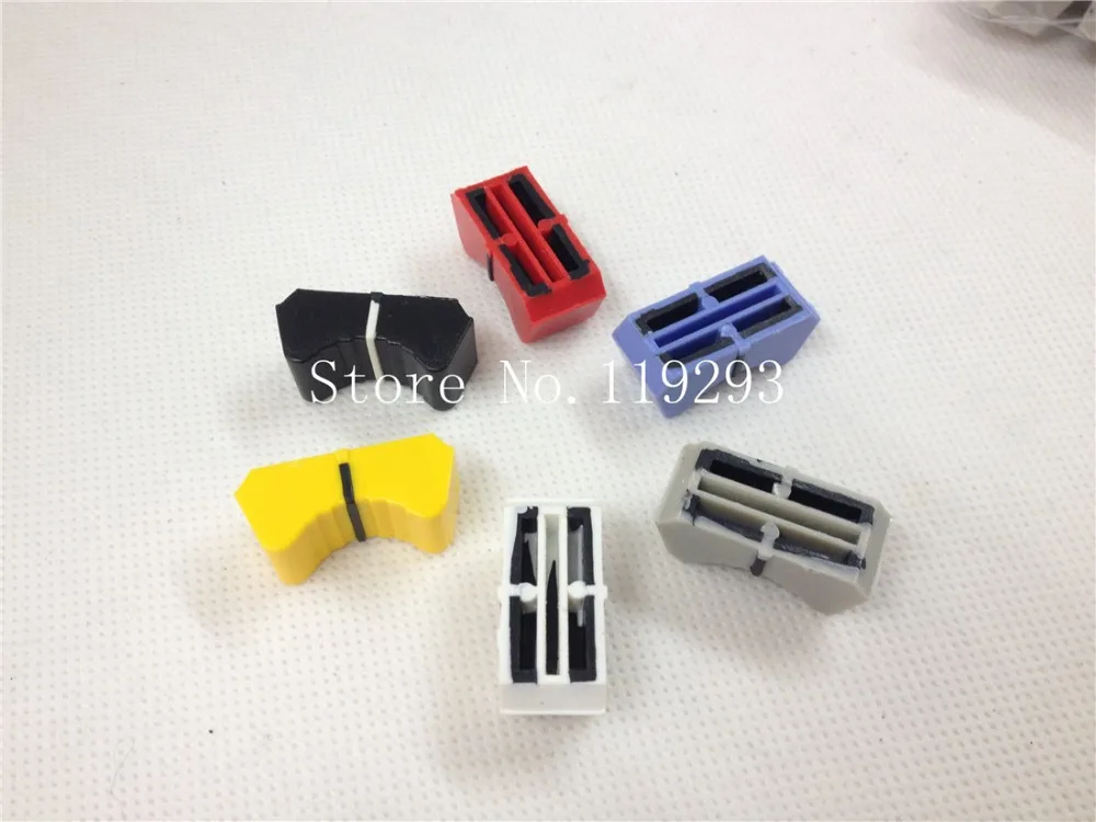 [BELLA]T- mixer fader knob handle red, yellow, white, blue and gray cap fader--50PCS/LOT