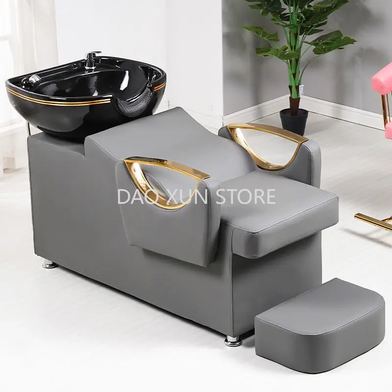 

Massage Hair Washing Bed Shower Water Circulation Comfort Luxury Shampoo Chair Salon Silla Peluqueria Salon Furniture MQ50SC