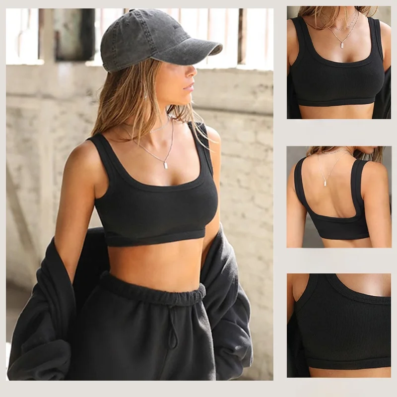 

Women's Sports Vest Sexy Running Underwear Outer Wear Thread Yoga Suit Bra European American Style Fitness Clothing