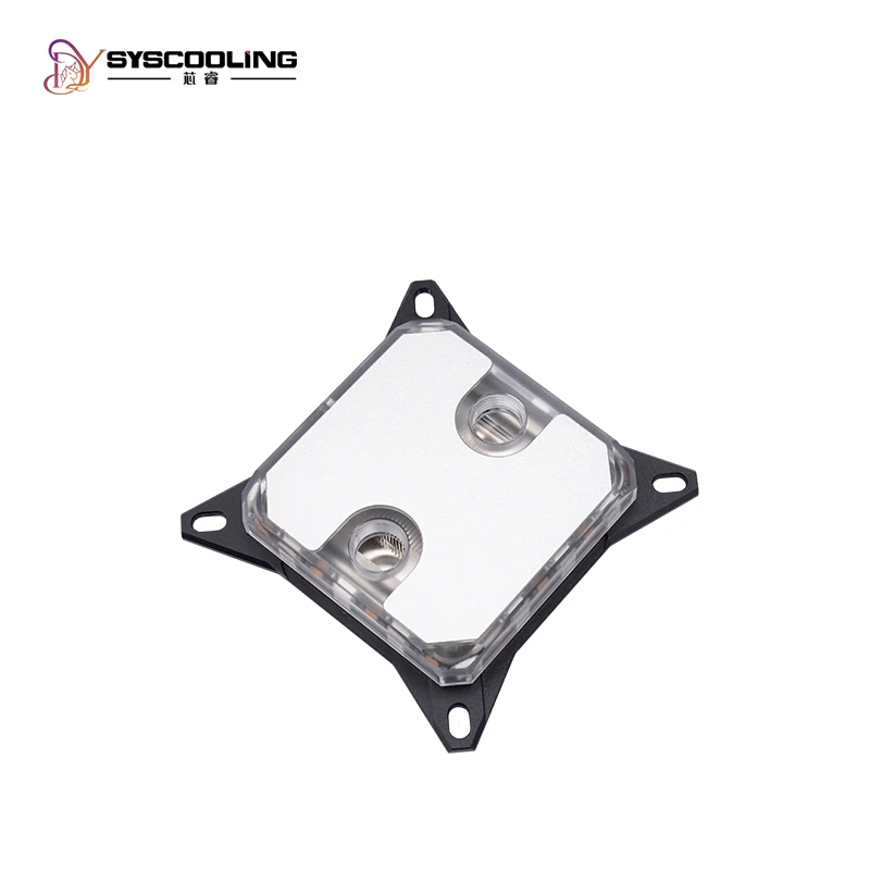 Syscooling PC water coolingINTEL LGA1200 1700 AMD CPU water block with ARGB for AM4 Ryzen socket 3 5 7 9