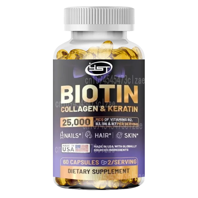 Biotin || Collagen || Keratin Supplement - Hair Growth Support, Skin & Nails, Antioxidant, Increase Skin Elasticity