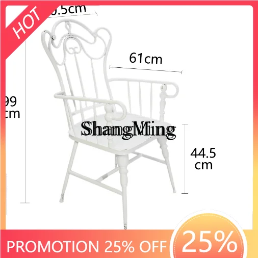 

FG Iron Art Vintage Table and Chair Set Outdoor Courtyard Open-air Garden Balcony Small Round Table and Chairs Comfortable