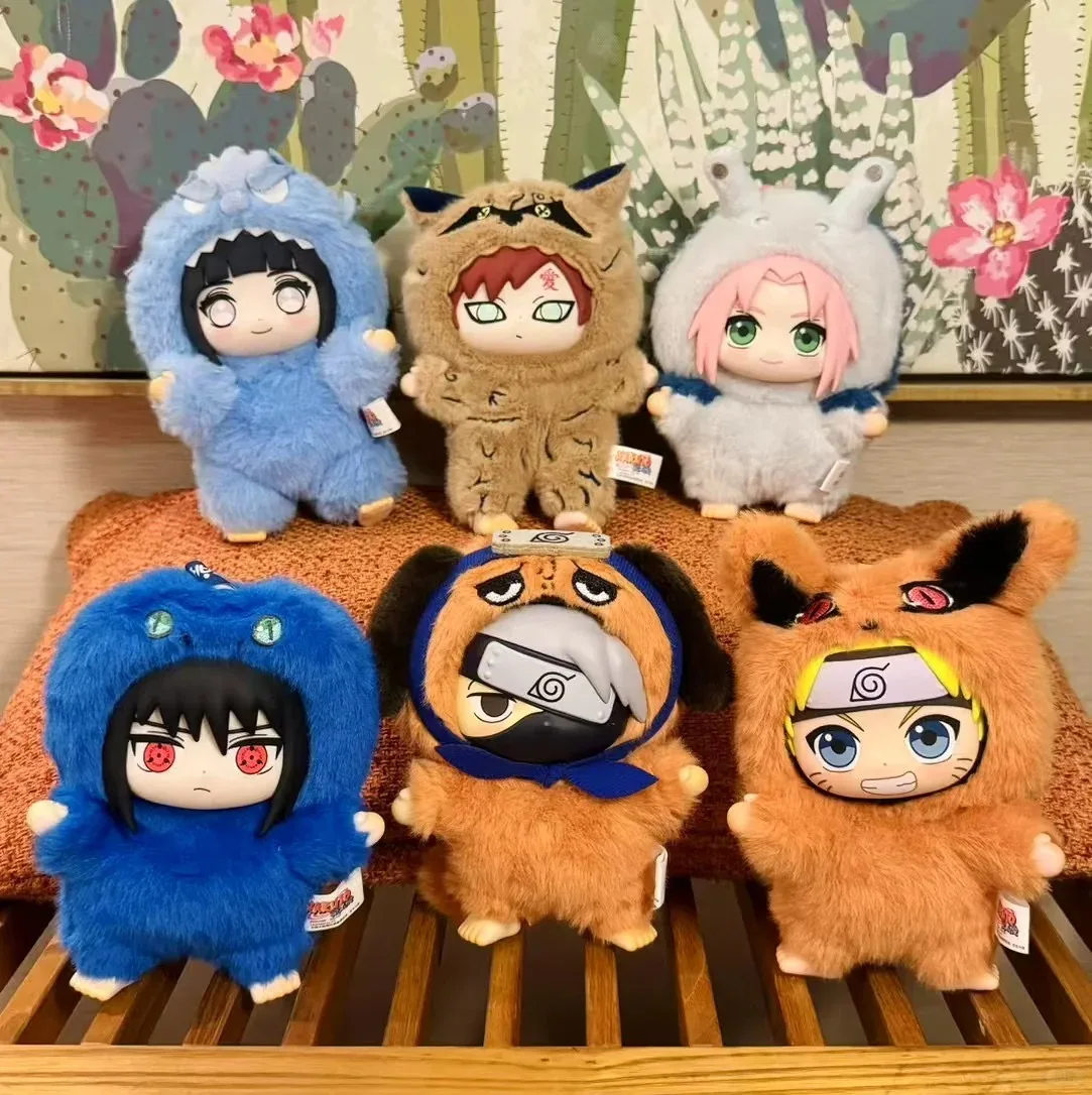 صندوق أعمى من القطيفة من Naruto Shippuden Beast Party - قلادة حقيبة ظهر كرتونية لطيفة وسلسلة مفاتيح محيطية