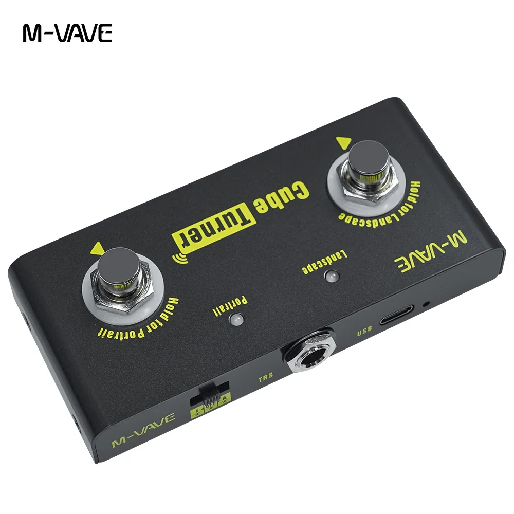 M-VAVE Cube Wireless Turner Page Turner Pedal Rechargeable Music Sheet Turner يدعم اتصال Looper أدوات متوافقة