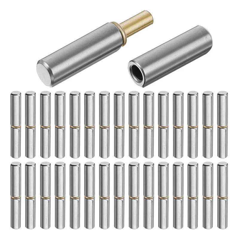 

A92P 20 Pack Weld On Bullet Hinges Weld On Detachable Gate Door Hinge For Swing Door Trailer Ramp For Metal Swing Door, Trailer
