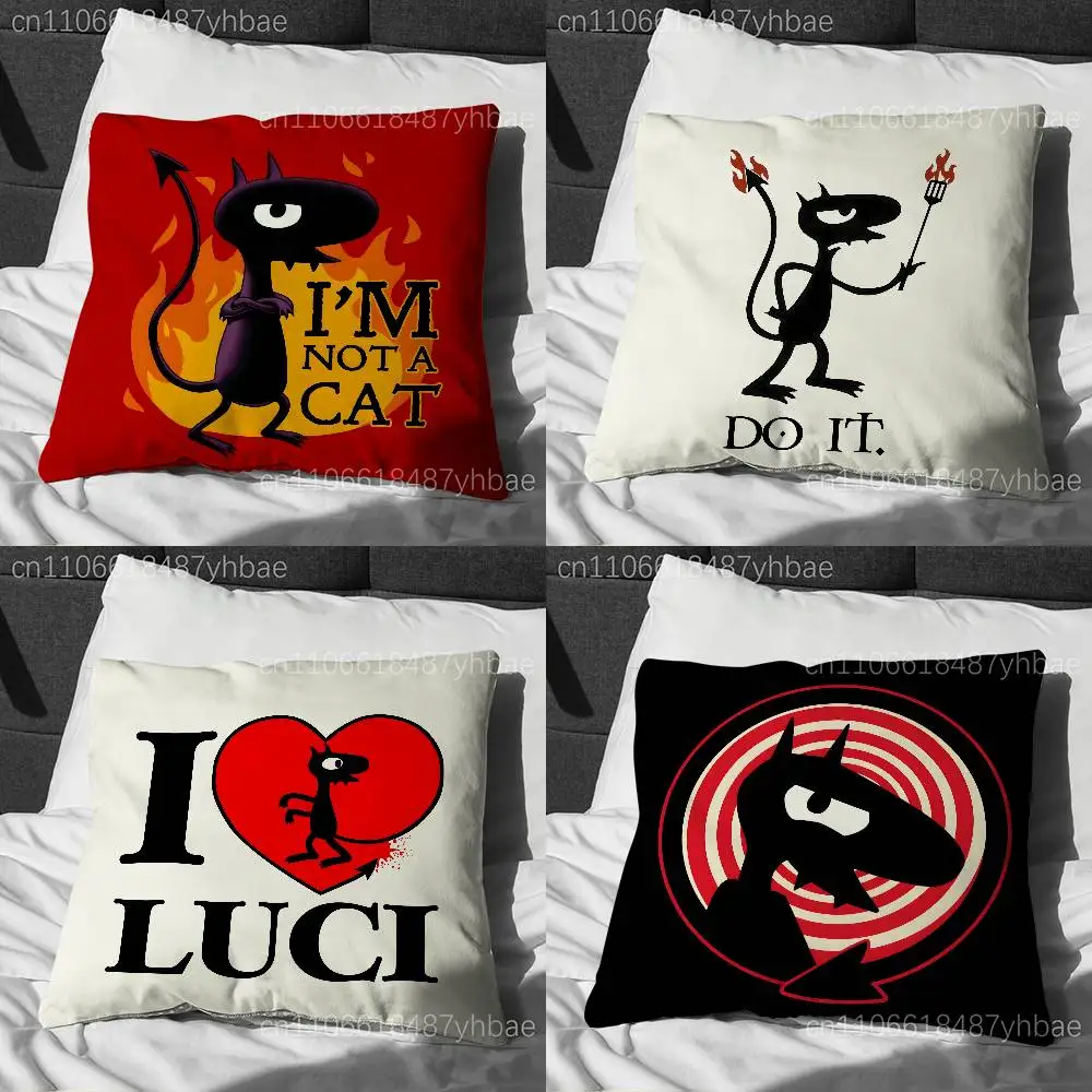 

D-Disenchantment Luci Devil Pillow Case Cover Square Sofa With For Pattern Comfortable Cushion suitable Of Room