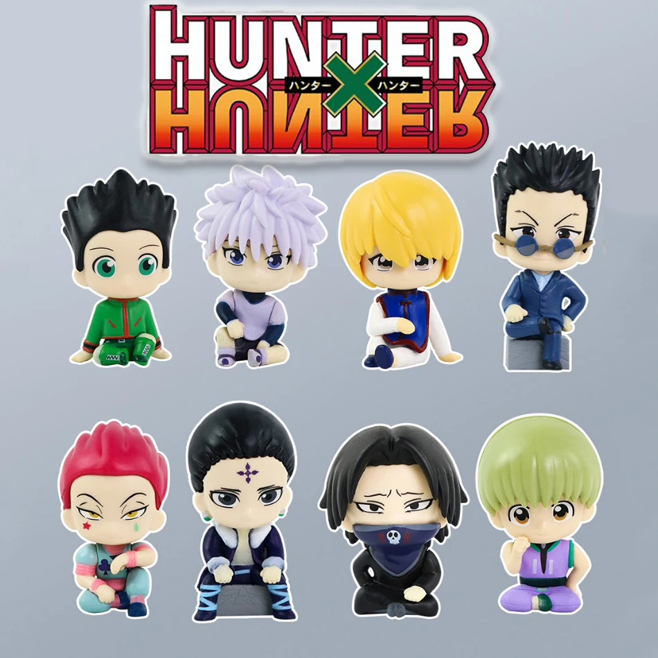 Q Version Anime Figur Hunter×Hunter Phantom Troupe Hisoka Action Figur Nudel Stopper Zimmer Dekor Nudel Stopper PVC Modell Spielzeug