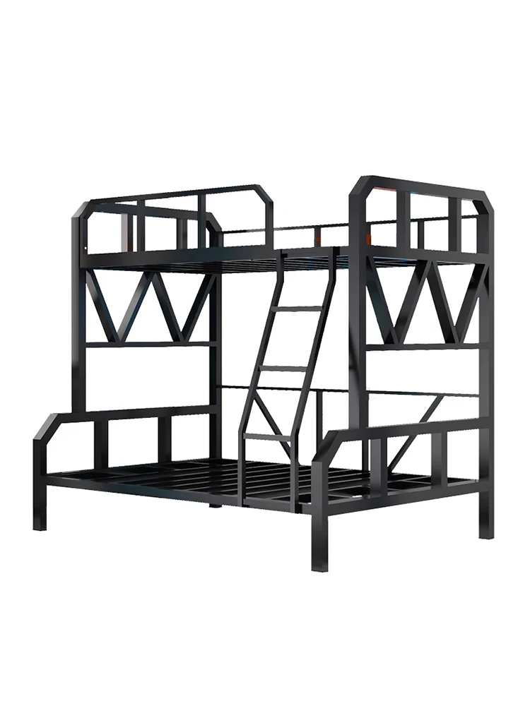 Bunk double iron frame high and low household iron bed