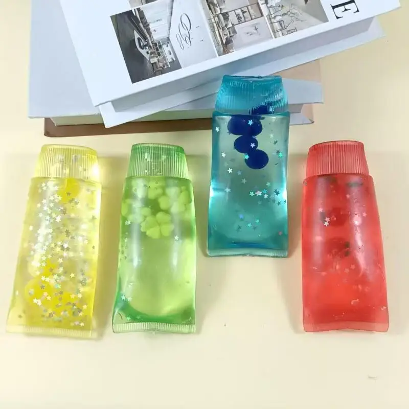 Toothpaste Style Stress Ball Squeezable Shapeable Fidget Toy Elastic Anti-Anxiety Toy for Adults Office Stress Relief