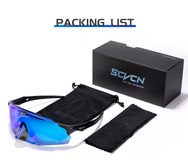 Scvcn Herren Fahrradbrille Outdoor Sport Runing Sonnenbrille Damen MTB Fahrradbrille Straßenreiten Angeln Wandern Brillen – Detail 21