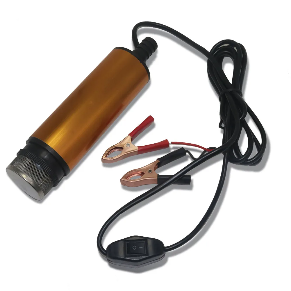 

12 В 24 В перекачивающий насос постоянного тока 1,9 см 30 л/мин электрический погружной насос из нержавеющей стали разрядной водяной масляный насос инструмент для заправки