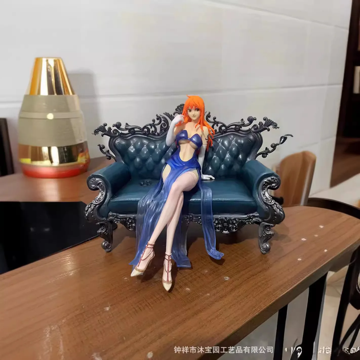 20cm One Piece Nami Suit Thug Couch Nami Action Figurine Statue Pvc Statue Doll Model Statue Collection Toys Gift