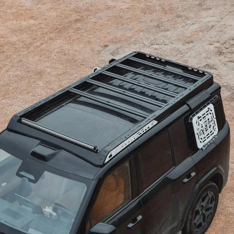 Heavy Manganese Steel Roof Rack Platform Double Layer Cargo Carrier for SUV Off Road Camping Travel