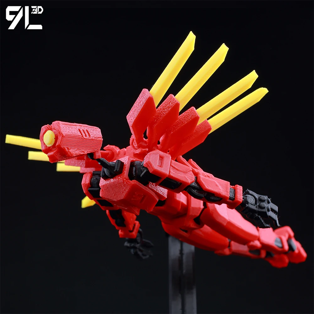 Lucky13 Dummy13 Ultrakill V1 Series Anime Characters-3D Printed Multi-Jointed Deformable Body Posing Model Multi-color Toys Gift