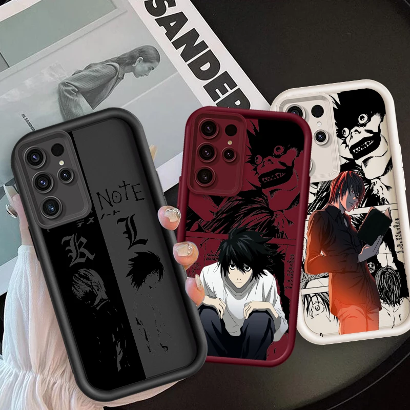 

Anime Death Note Boy Cool For Samsung Note 20 S24 S23 S22 S21 S20 Ultra Plus FE A25 A23 A22 A15 A31 5G Eye Ladder Back