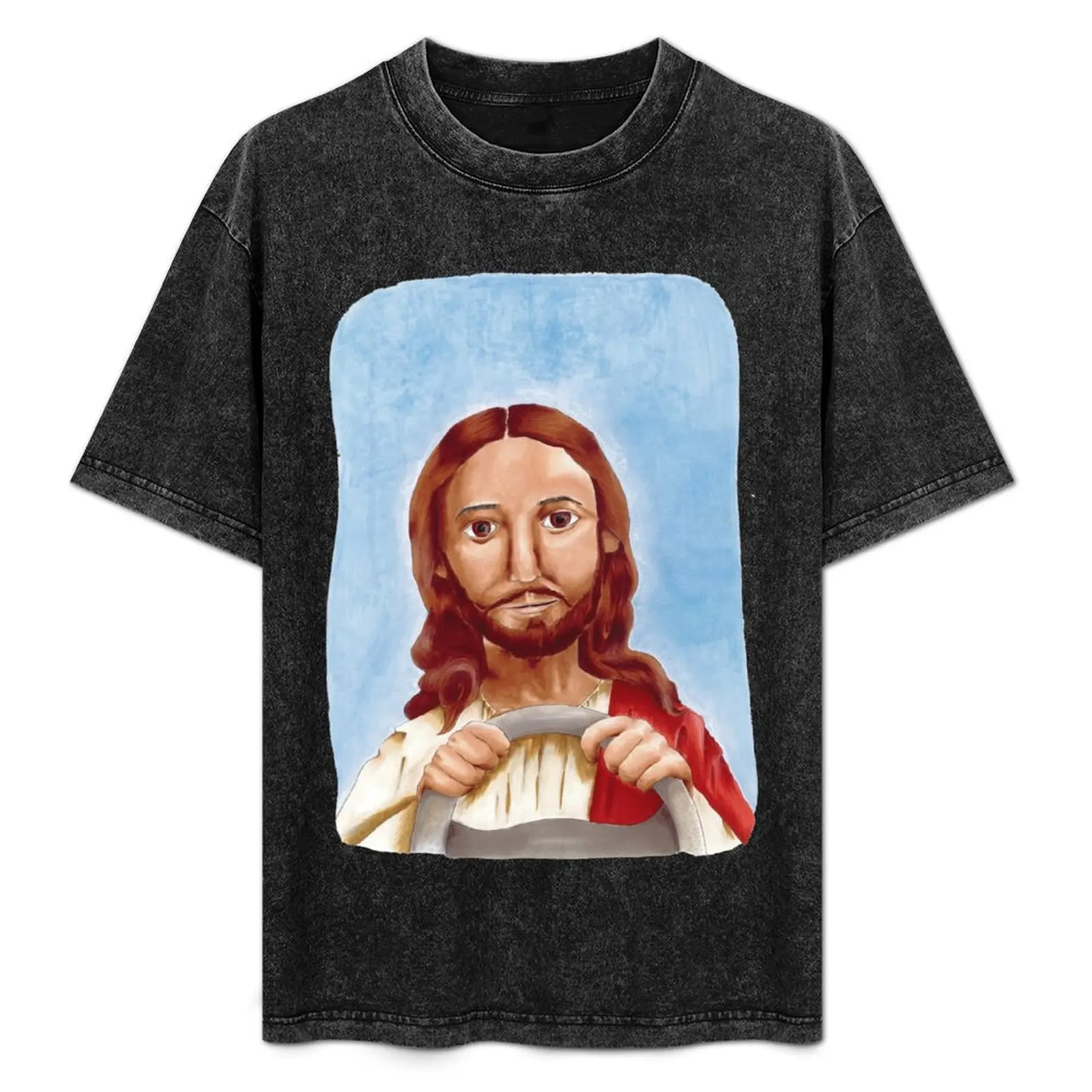 

Jesus Take The Wheel T-Shirt summer clothes quick-drying cotton graphic tees boys animal print mens t shirts top quality