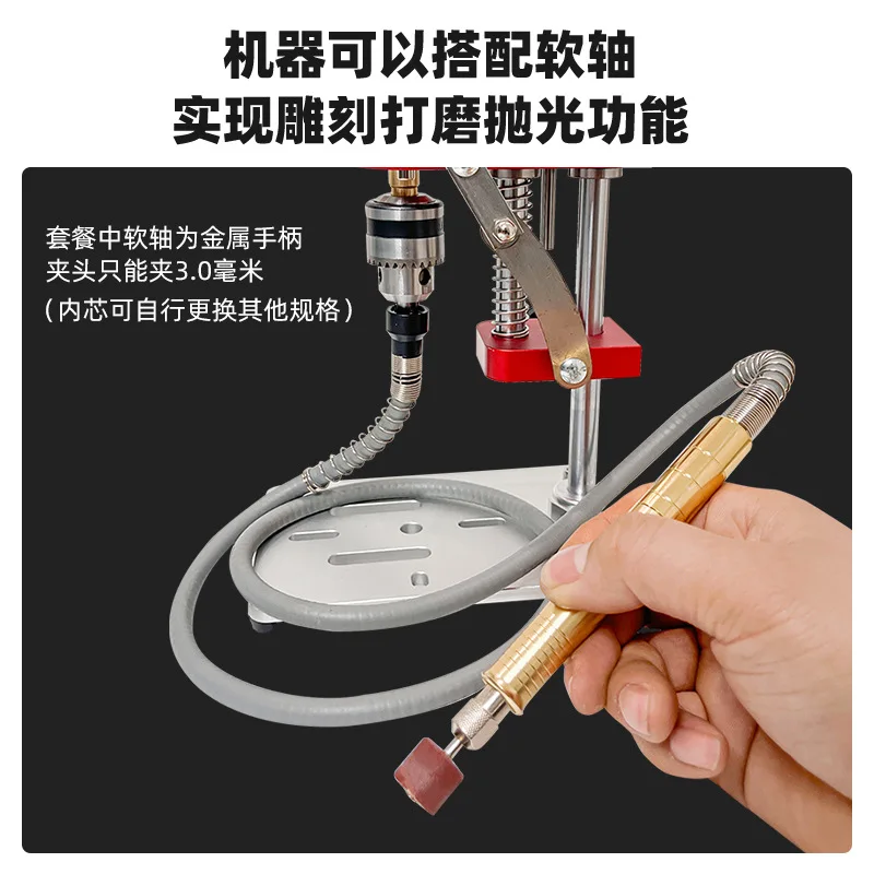 Precision micro desktop desktop variable-speed grinding and drilling small table drill
