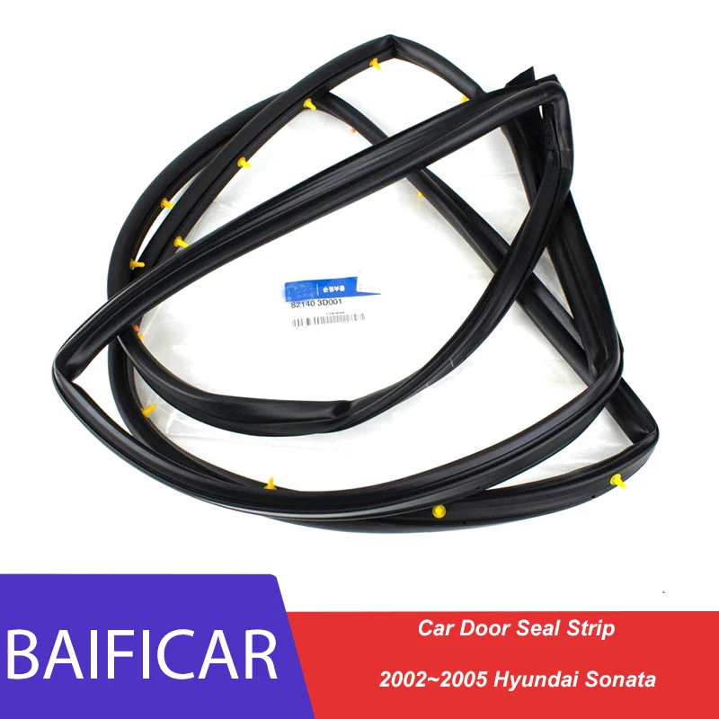 Brand New Genuine Car Door Seal Strip Door Rubber Weatherstrip Seal 82140-3D001 82130-3D001 For 2002~2005 Hyundai Sonata