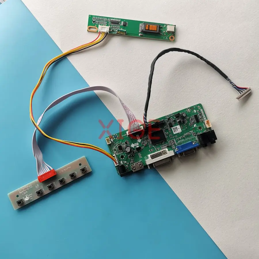 

LCD Drive Controller Board Fit B141XN03 B141XN04 B141XG03 TX36D79VC1CAB 1024x768 20Pin LVDS 1-CCFL 1024*768 HDMI+DVI+VGA DIY Kit