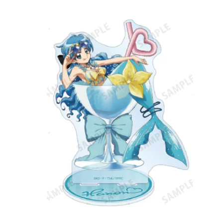 Spiel Mermaid Melody Pichi Pichi Pitch Acryl Stand Puppe Anime Ruchia Luchia Nanami Abbildung Modell Platte Cosplay Spielzeug für Geschenk