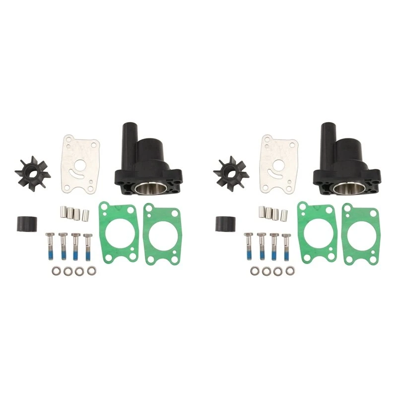 2X 06193-ZV1-000 Outboard Water Pump Impeller Repair Kit For Honda 4-Stroke 5HP BF5A1 -BF5A6 BF5AK0 BF5AK3 06193ZV1000-N25R