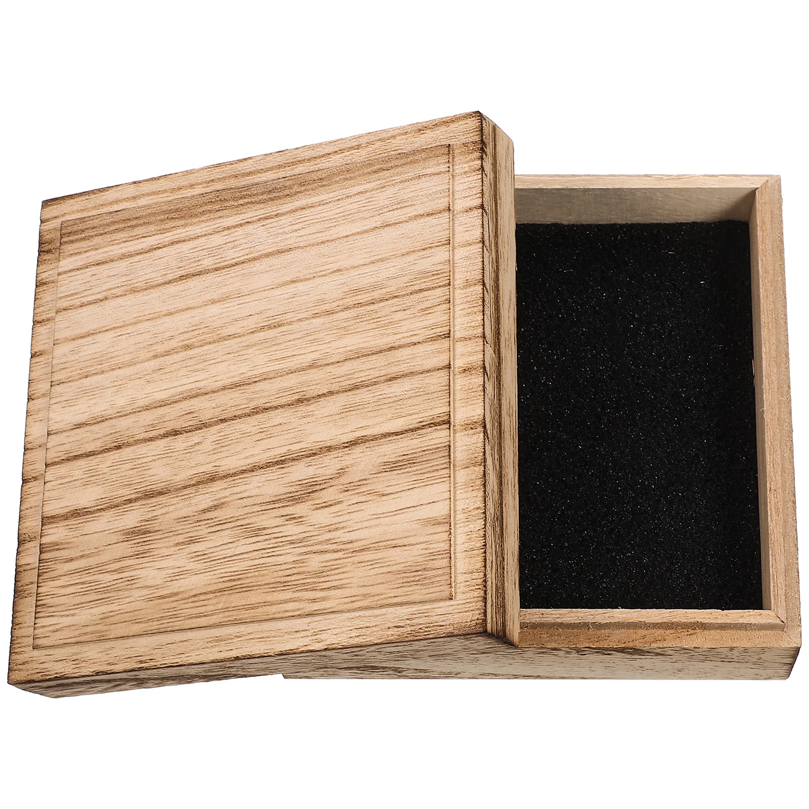 

Solid Wood Jewelry Box with Sponge Lining for Necklaces Bracelets Earrings Watches Vintage Storage Case Decorative Display Home