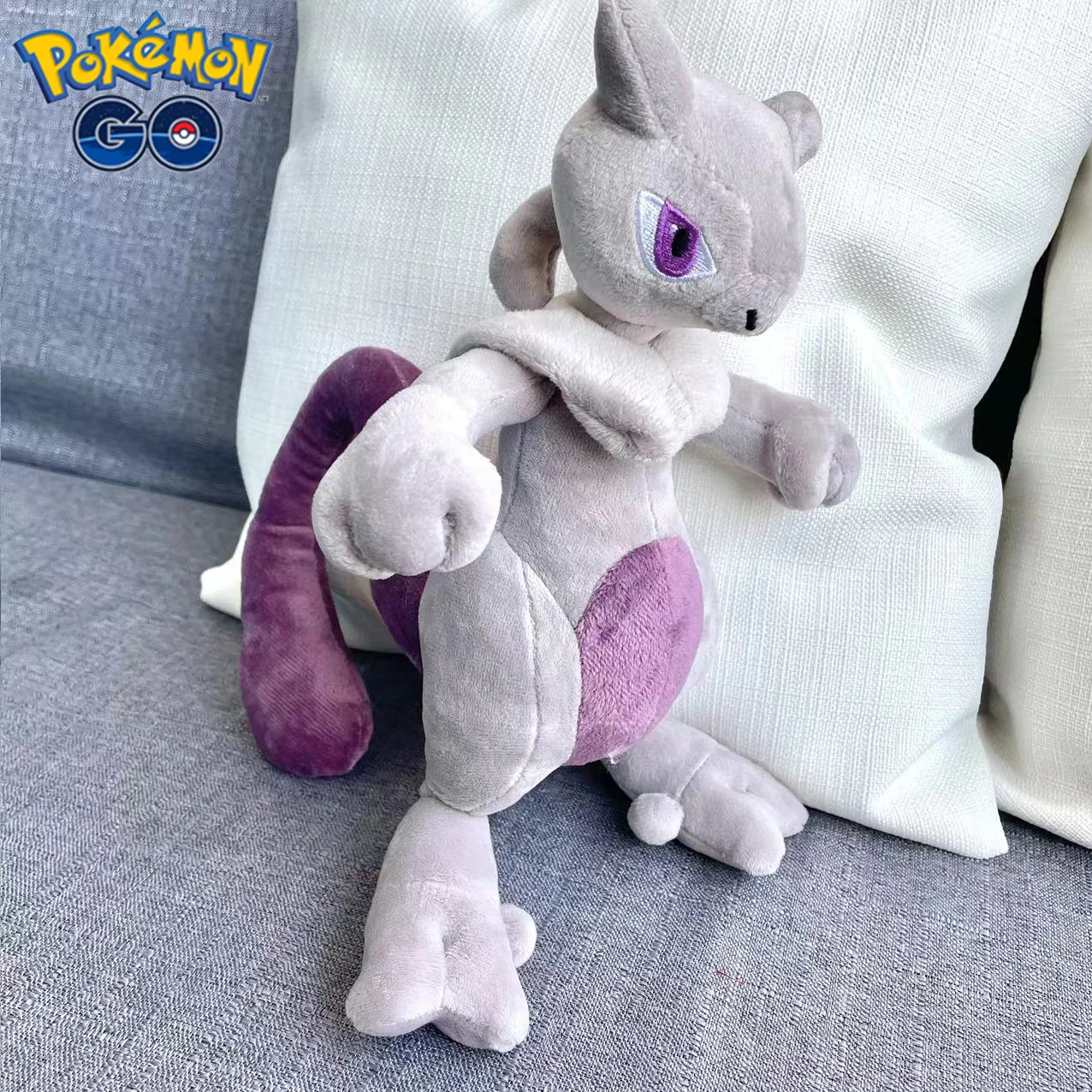 27cm Pokemon Mewtow Plush Toy Anime Pokémon Mewtow Mew Doll Cartoon Animal Plushie Plush Stuffed Decoration Kids Christmas Gift