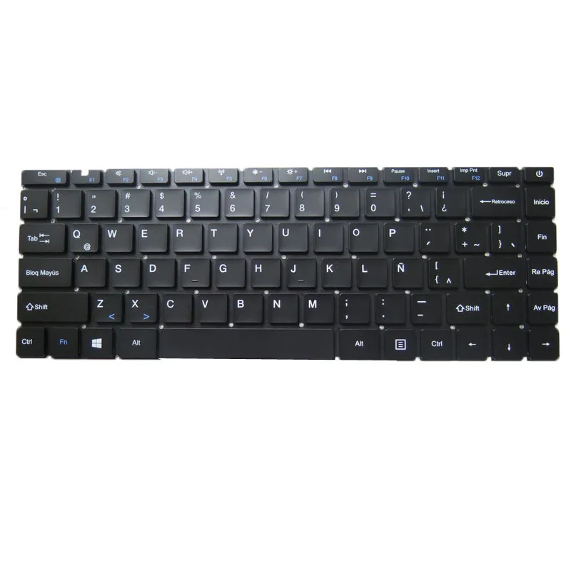 Laptop Keyboard For Lanix Neuron A V12 (For Intel Celeron N4000) Latin America LA Spanish SP Black Without Frame New