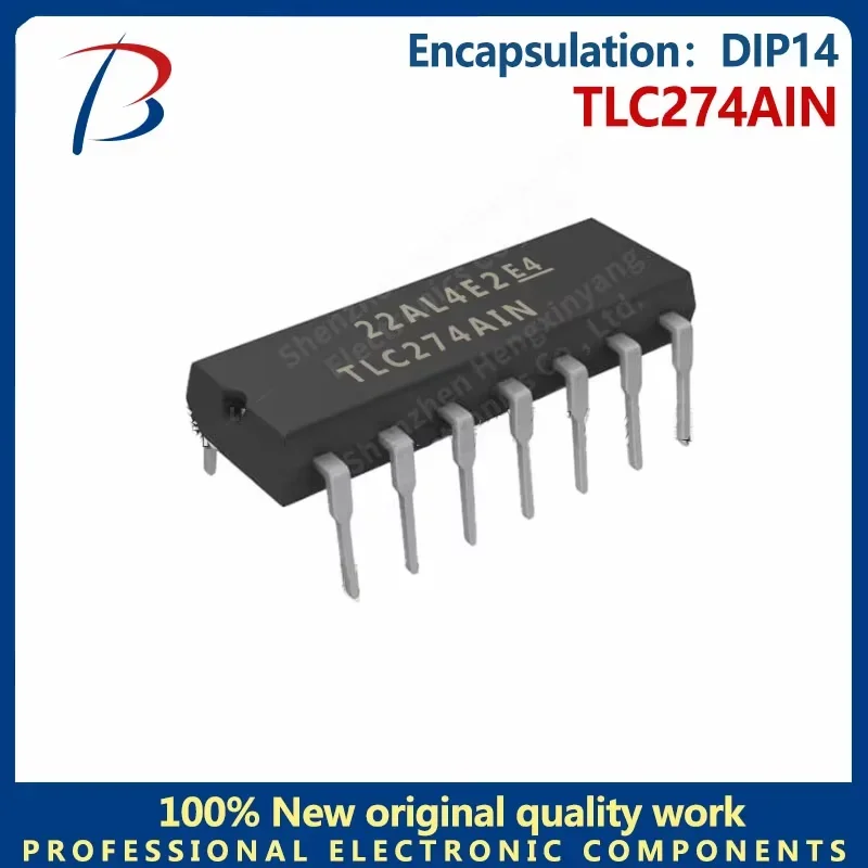 5PCS TLC274AIN quad-channel 16V OP-amp chips are directly inserted into DIP14 BHT spot stock