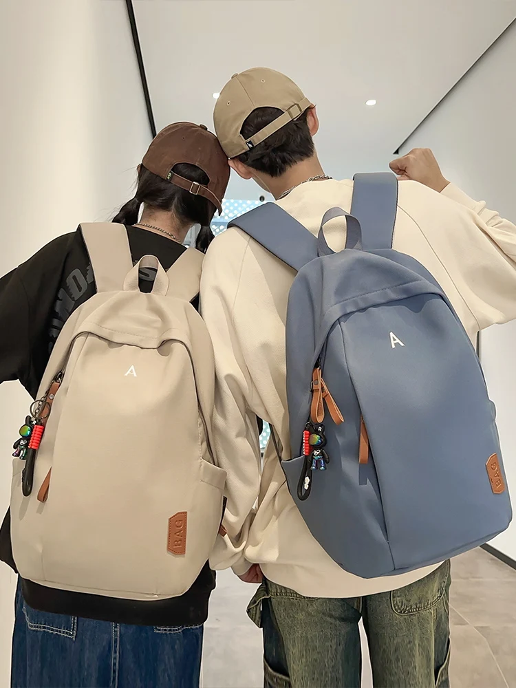 

Trendy Large Capaci Bapa for Men High School And Junior High Students Simple Match Double oulder Bag Casual Commuter ...