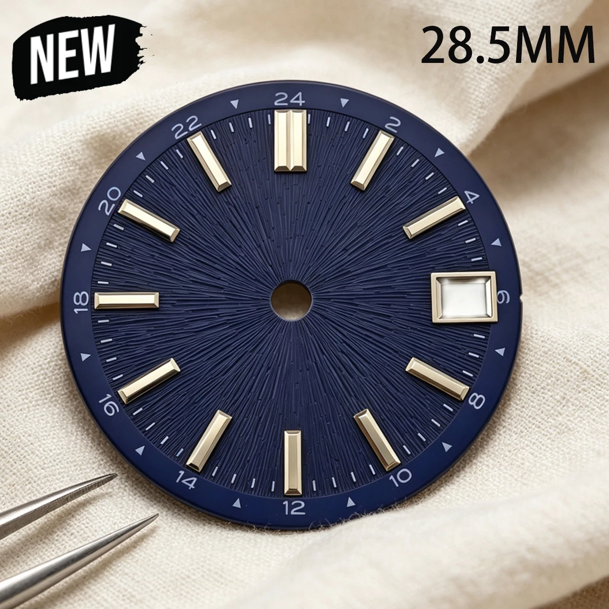28.5mm NH35 Watch Dial Sun Stripe Dial Watch Face Watch Parts for NH35/NH36 Movement For 4R35/4R34 Watch Accessories