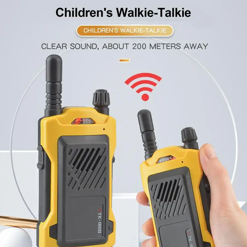 Kinderen Walkie Talkies 2 Stuks Kids Walkie Talkies Radio Speelgoed 200Meter Camping Outdoor Speelgoed Voor Kinderen Leeftijd 4-12 Verjaardagscadeaus