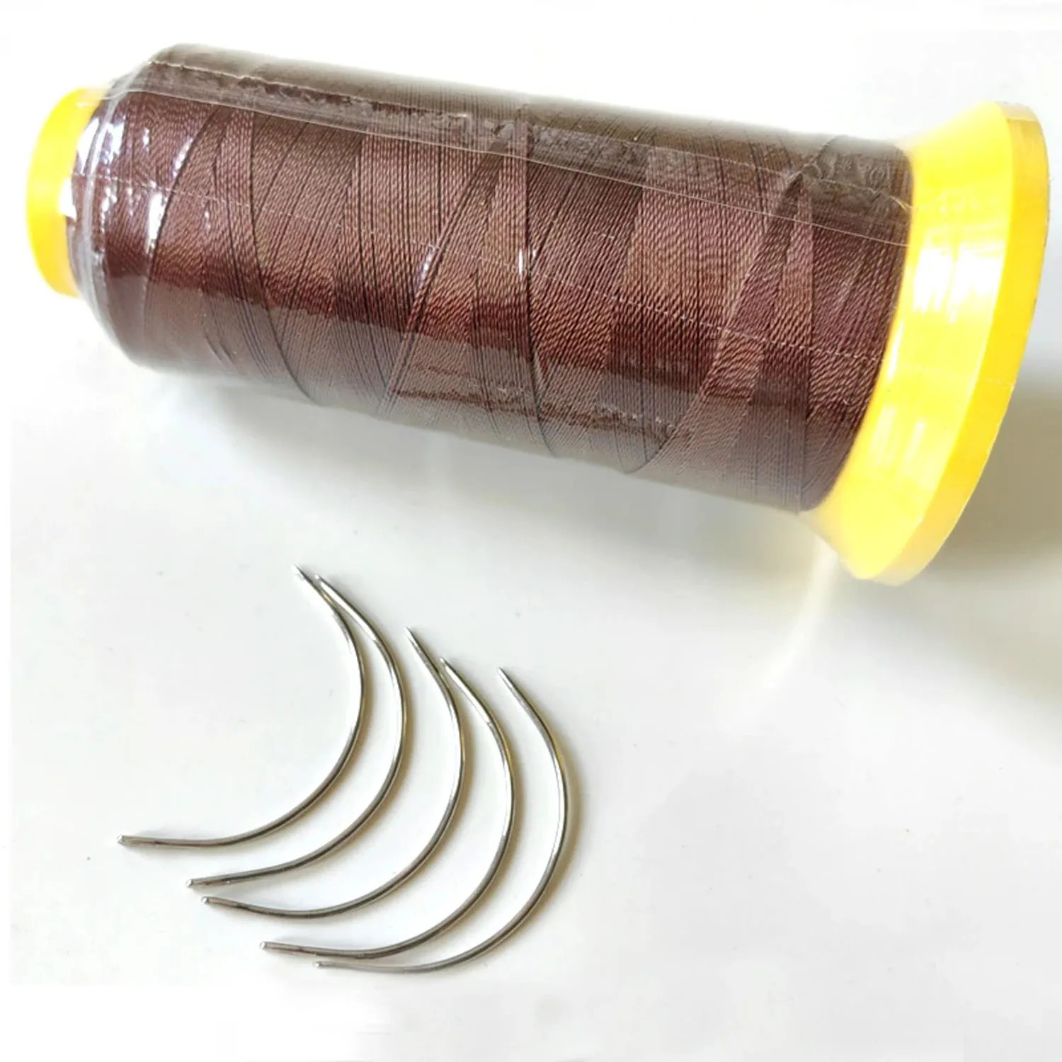 خيط نايلون مع كروشيه من النوع C 5 قطع لمستلزمات صالون تصفيف الشعر المستعار وخيوط خيط بوليستر للنسيج #3