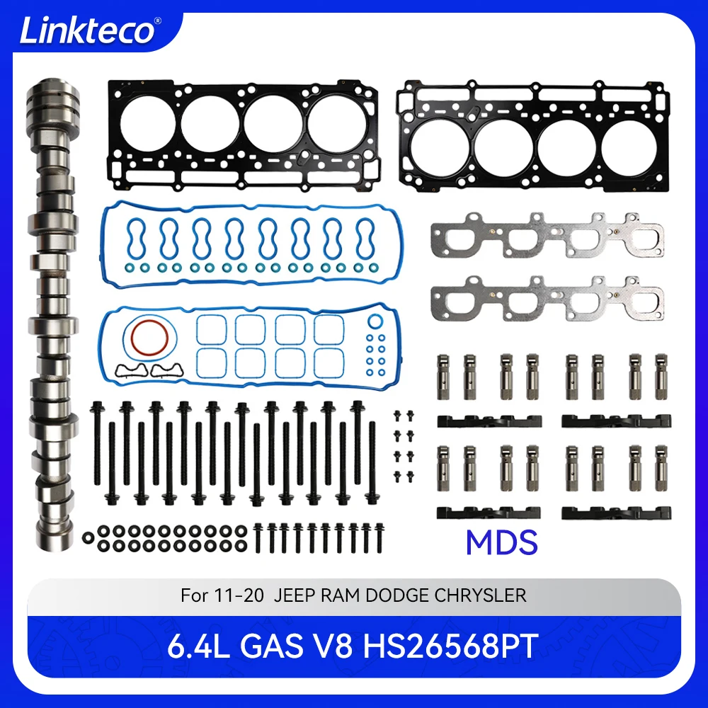 

Engine MDS Lifters Camshaft Kit Full gasket set Bolts Fit 6.4 L T 12-20 For 6.4L Dodge Challenger Jeep GRAND CHEROKEE Ram Hemi