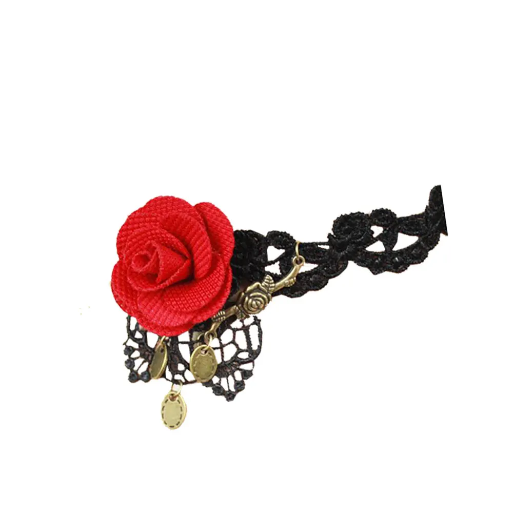 

Black Pendant Girls Men Mom Gift Pendants Women Necklaces for Ribbon Choker Rose