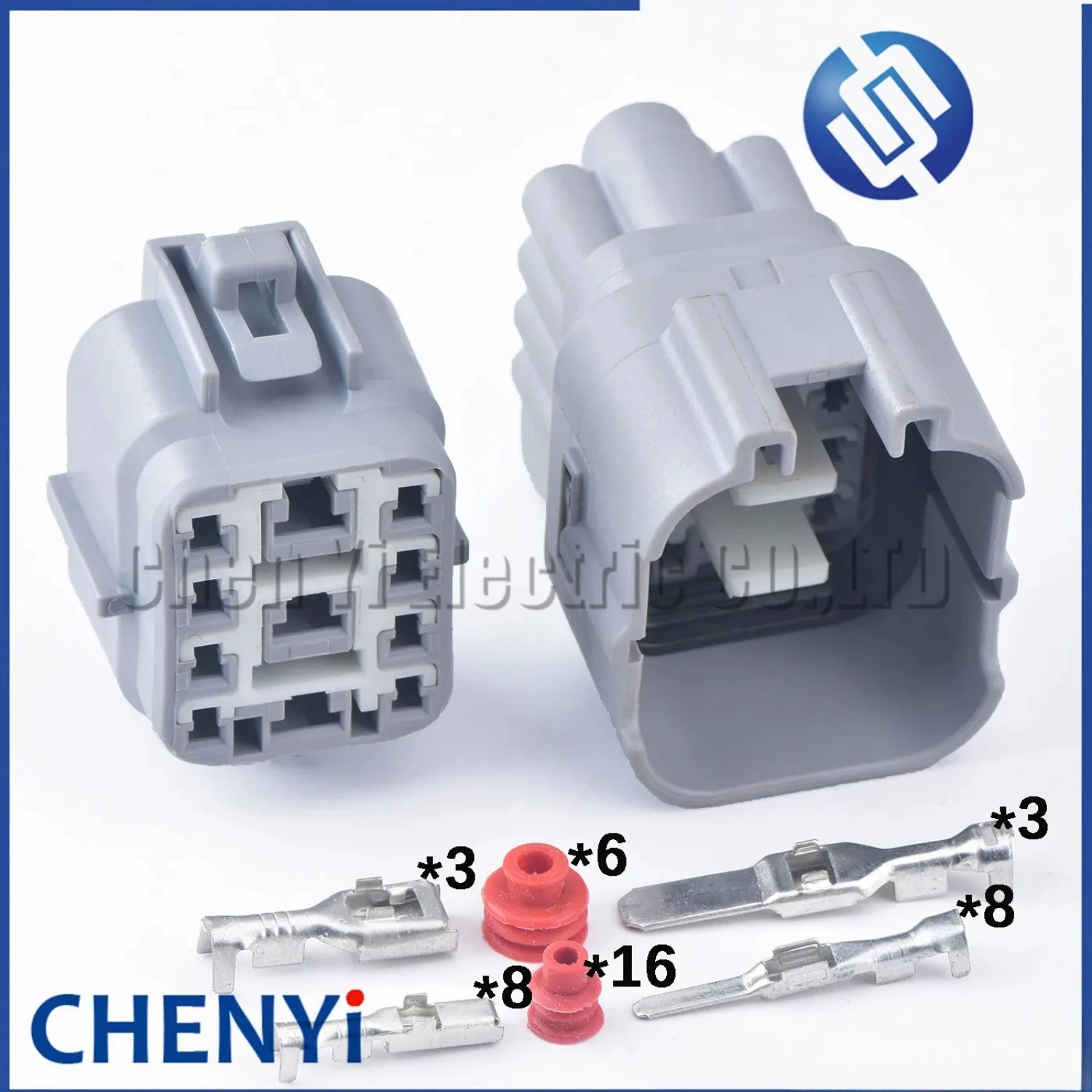 11 Pin Auto waterproof connector headlight Socket ABS functional sensor harness plug 90980-11239 90980-11240 6188-0221 6189-0375