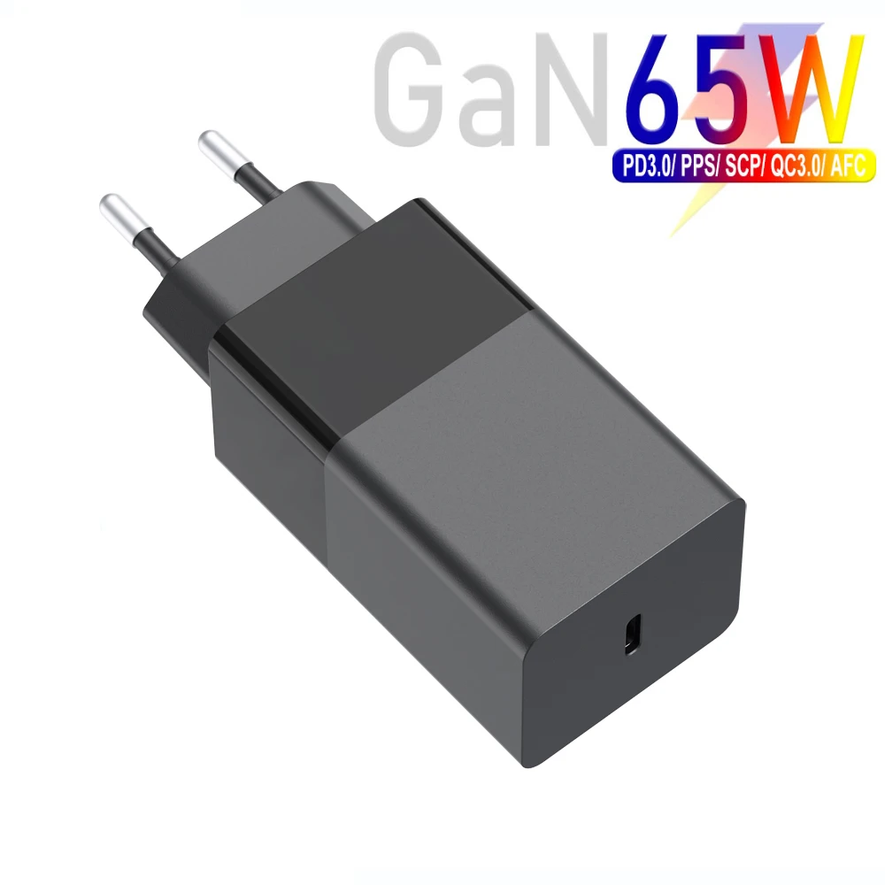 65W 20V 3.25A GaN USB C Charger PD Power Supply for iphone 13 14 15 Samsung S10/S20/Note Galaxy XPS Huawei TYPE C Laptop Adapter