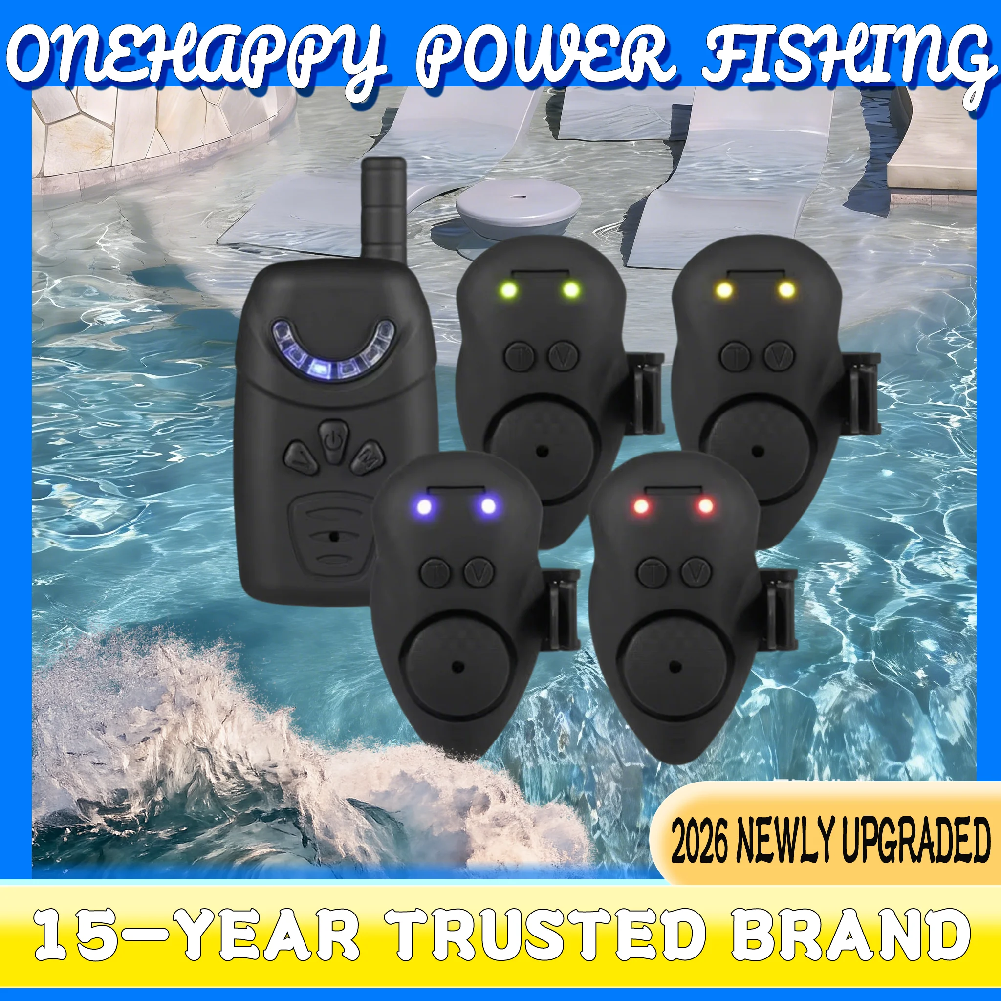 

Набор сигнализаторов поклевки Lixada с портативным кейсом, светодиодным индикатором и цифровым оповещателем для ловли карпа