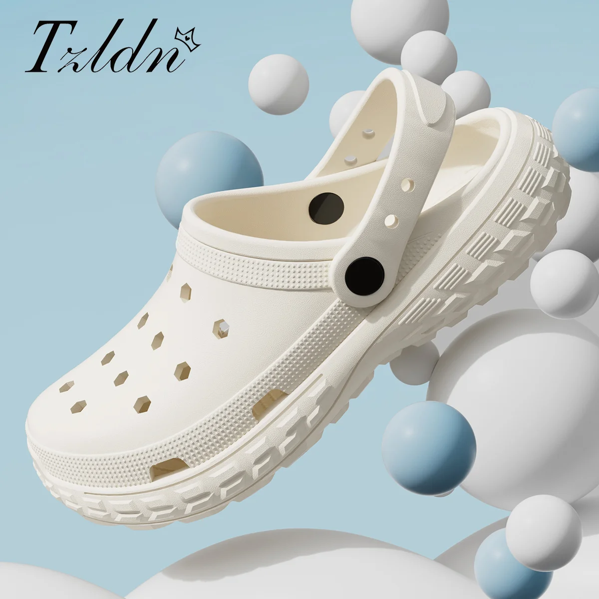 

Summer Women Hole Shoes Beach Non-Slip Platform Sandals Fashion Comfortable Thick Bottom Slippers Indoor Outdoor Men Home Slides