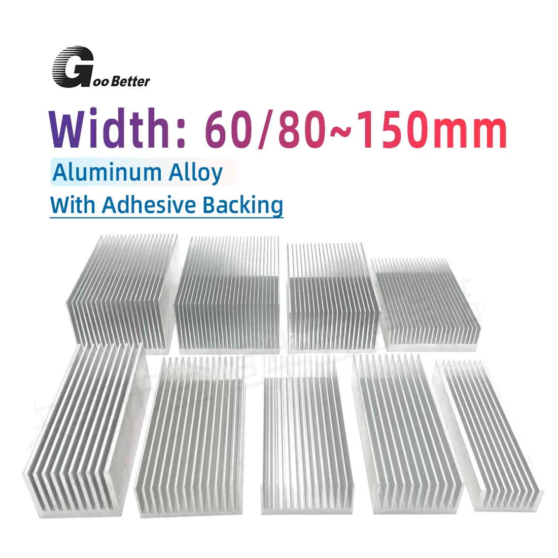 DIY Cooler Aluminum Heatsink Grille Shape Radiator Heat Sink Chip for IC LED Power Transistor 60 x 85 x 12mm - 300 x 150 x 16mm