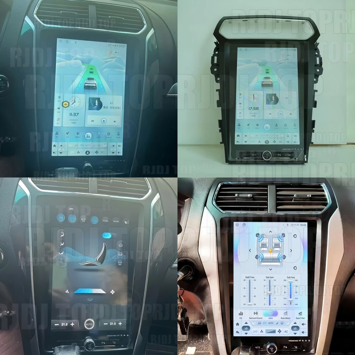 For Ford Explorer 2011-2019 Android Auto Car Radio GPS Navigation CarPlay Multimeidia Video Player Touch Screen Auto Stereo BT